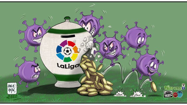 El estado de alarma cumple un mes y los ingresos de LaLiga se ven afectados